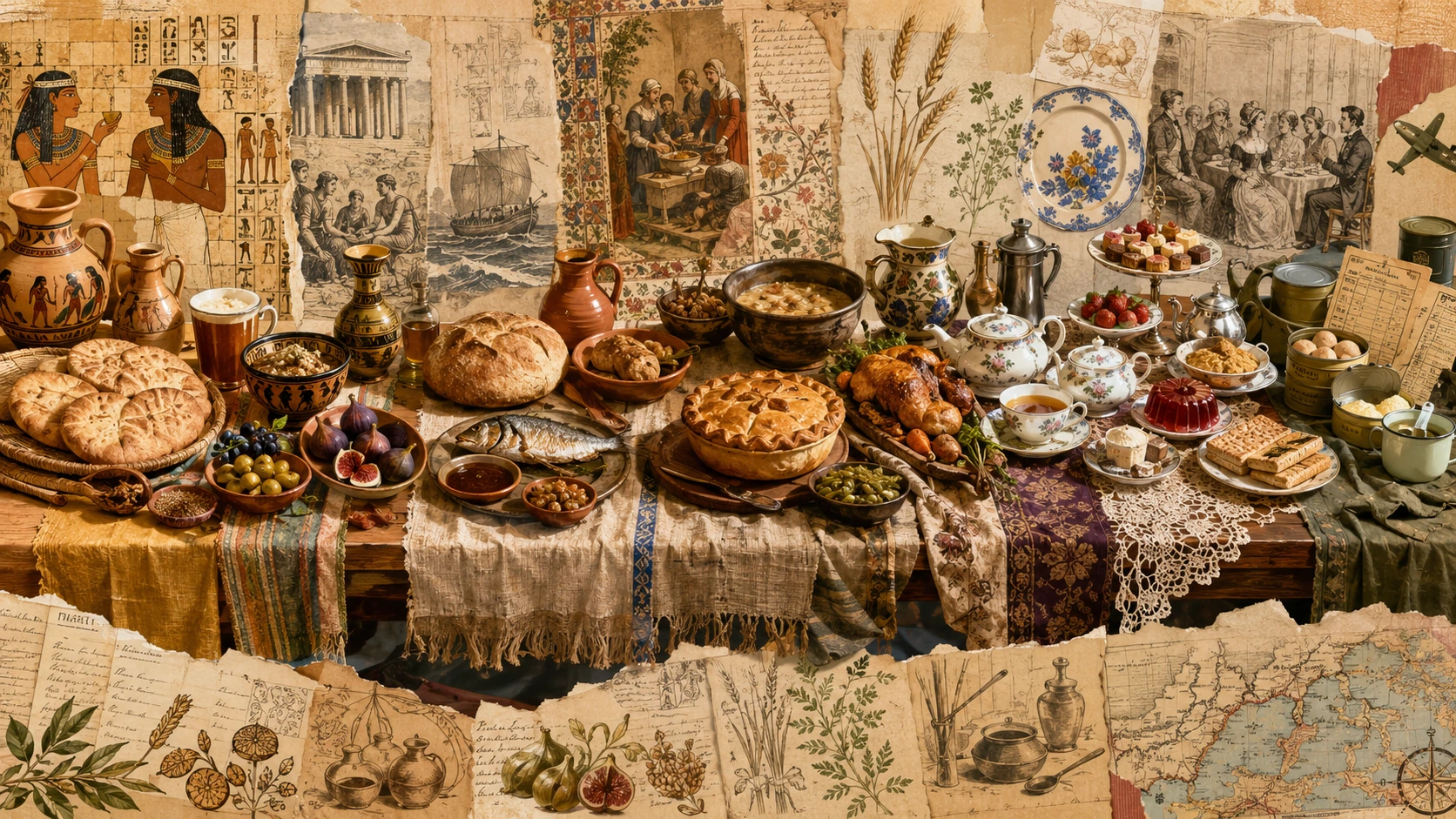 What People Ate During Famous Historical Eras